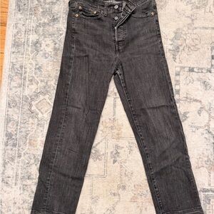 Levi's Women's Straight Leg Jeans - Dark Gray